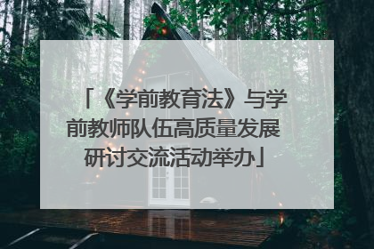 《学前教育法》与学前教师队伍高质量发展研讨交流活动举办