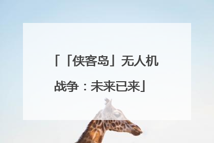 「侠客岛」无人机战争：未来已来