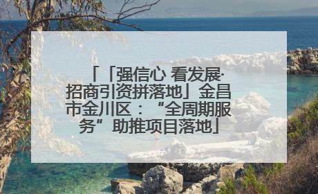 「强信心 看发展·招商引资拼落地」金昌市金川区：“全周期服务”助推项目落地