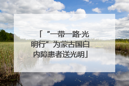 “一带一路·光明行”为蒙古国白内障患者送光明