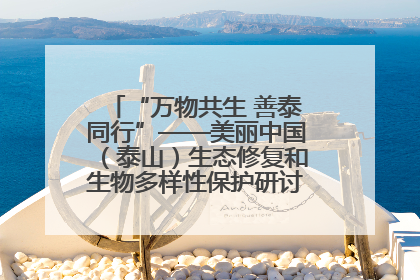 “万物共生 善泰同行”——美丽中国（泰山）生态修复和生物多样性保护研讨会成功举办