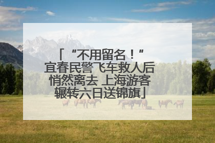 “不用留名！” 宜春民警飞车救人后悄然离去 上海游客辗转六日送锦旗
