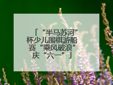 “半马苏河”杯少儿围棋游船赛“乘风破浪”庆“六一”