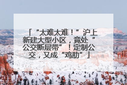 “太难太难！”沪上新建大型小区，竟处“公交断层带”！定制公交，又成“鸡肋”