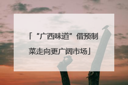“广西味道”借预制菜走向更广阔市场