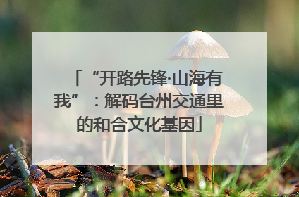 “开路先锋·山海有我”：解码台州交通里的和合文化基因