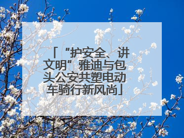 “护安全、讲文明”雅迪与包头公安共塑电动车骑行新风尚