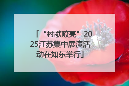 “村歌嘹亮”2025江苏集中展演活动在如东举行