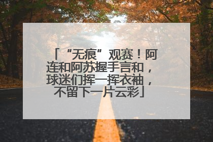 “无痕”观赛！阿连和阿苏握手言和，球迷们挥一挥衣袖，不留下一片云彩