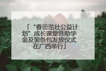 “春蕾茁壮公益计划”成长课堂暨助学金及装备包发放仪式在广西举行