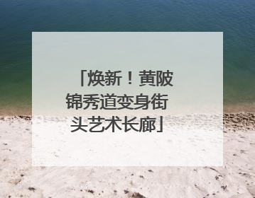 焕新！黄陂锦秀道变身街头艺术长廊