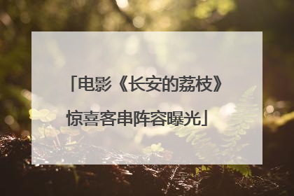 电影《长安的荔枝》惊喜客串阵容曝光