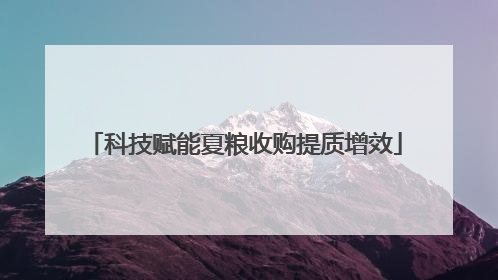 科技赋能夏粮收购提质增效