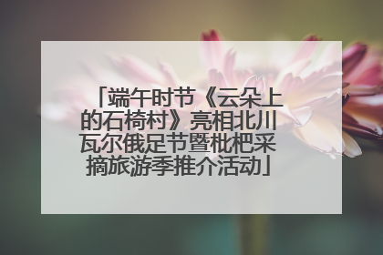 端午时节《云朵上的石椅村》亮相北川瓦尔俄足节暨枇杷采摘旅游季推介活动