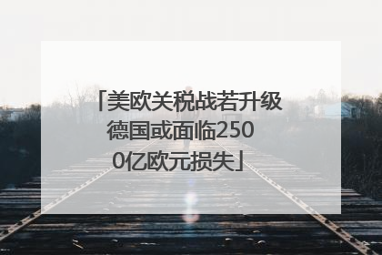 美欧关税战若升级 德国或面临2500亿欧元损失