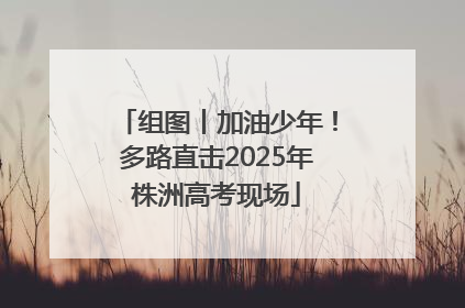 组图丨加油少年！多路直击2025年株洲高考现场