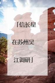 信长星在苏州吴江调研