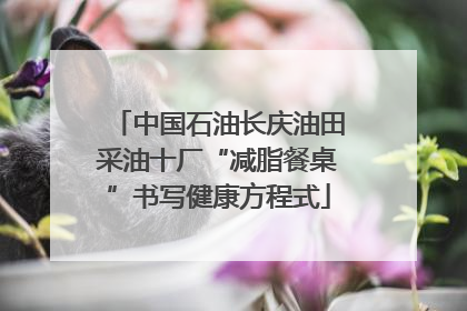 中国石油长庆油田采油十厂“减脂餐桌”书写健康方程式