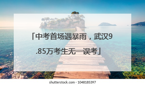 中考首场遇暴雨，武汉9.85万考生无一误考