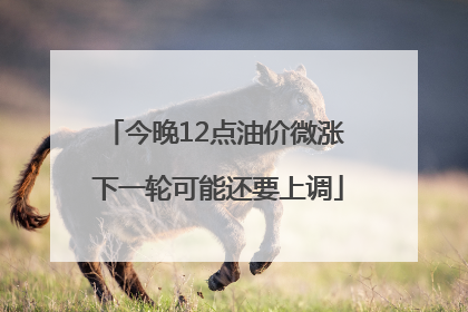 今晚12点油价微涨 下一轮可能还要上调