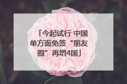 今起试行 中国单方面免签“朋友圈”再增4国