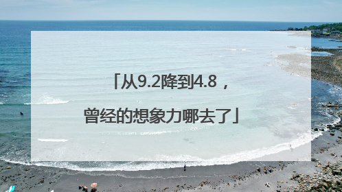 从9.2降到4.8，曾经的想象力哪去了