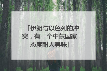 伊朗与以色列的冲突，有一个中东国家态度耐人寻味