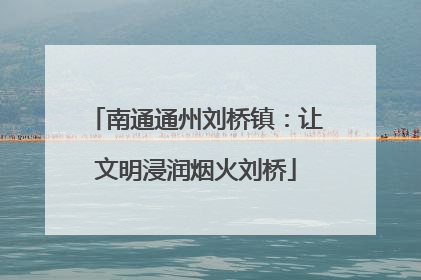 南通通州刘桥镇：让文明浸润烟火刘桥