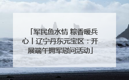 军民鱼水情 粽香暖兵心丨辽宁丹东元宝区：开展端午拥军慰问活动
