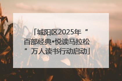 城阳区2025年“百部经典•悦读马拉松”万人读书行动启动