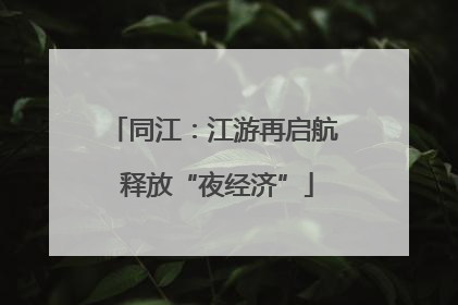 同江:江游再启航 释放“夜经济”