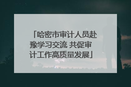 哈密市审计人员赴豫学习交流 共促审计工作高质量发展