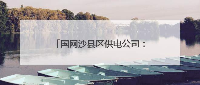 国网沙县区供电公司：电力服务“及时雨”，企业生产“动能强”