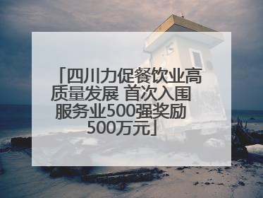 四川力促餐饮业高质量发展 首次入围服务业500强奖励500万元