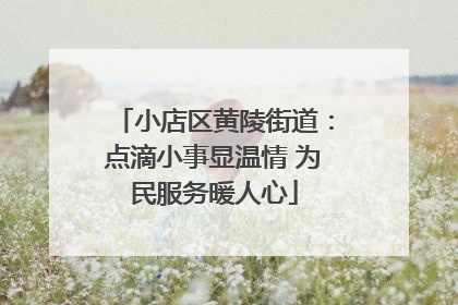 小店区黄陵街道：点滴小事显温情 为民服务暖人心