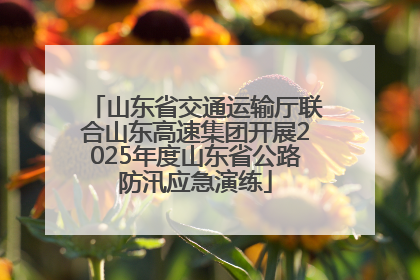 山东省交通运输厅联合山东高速集团开展2025年度山东省公路防汛应急演练