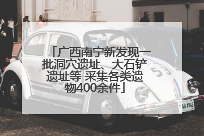 广西南宁新发现一批洞穴遗址、大石铲遗址等 采集各类遗物400余件