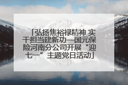 弘扬焦裕禄精神 实干担当建新功—国元保险河南分公司开展“迎七一”主题党日活动