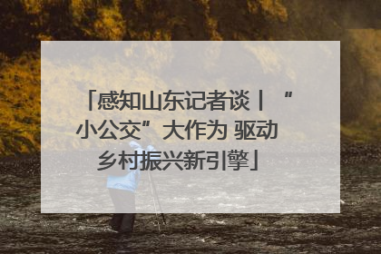感知山东记者谈丨“小公交”大作为 驱动乡村振兴新引擎