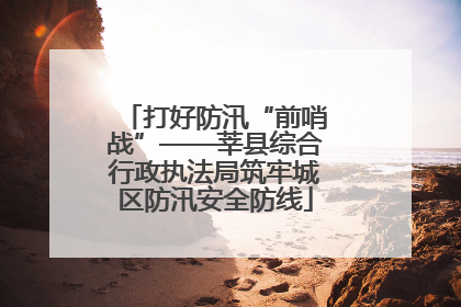 打好防汛“前哨战”——莘县综合行政执法局筑牢城区防汛安全防线