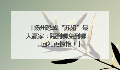 扬州恐成“苏超”最大赢家：踢到哪免到哪，回礼更惊艳！