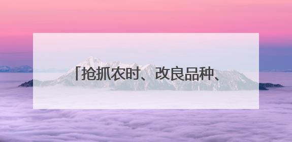 抢抓农时、改良品种、绿色灭虫 全国多地争分夺秒确保夏粮丰收