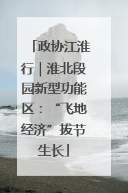 政协江淮行｜淮北段园新型功能区：“飞地经济”拔节生长