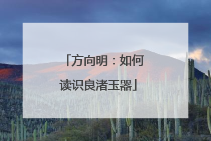 方向明：如何读识良渚玉器