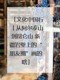 文化中国行丨从阿尔泰山到昆仑山 新疆岩壁上的“朋友圈”画的啥