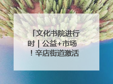 文化书院进行时｜公益+市场！辛店街道激活社区新动能