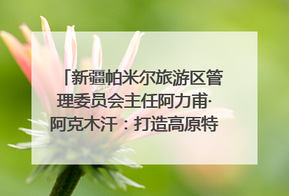 新疆帕米尔旅游区管理委员会主任阿力甫·阿克木汗：打造高原特色文旅品牌 推动县域旅游高质量发展｜第七届全国县域旅游研究成果发布系列活动