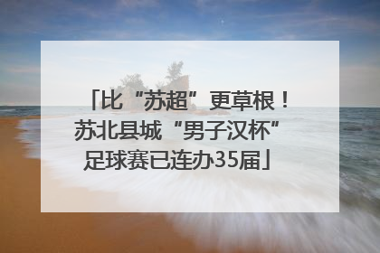 比“苏超”更草根！苏北县城“男子汉杯”足球赛已连办35届