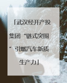 武汉经开产投集团“链式突围”引燃汽车新质生产力