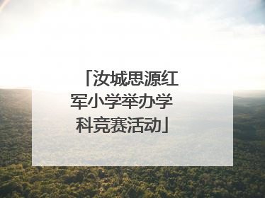 汝城思源红军小学举办学科竞赛活动